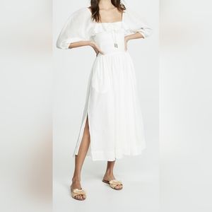 NWT free people oasis ivory smocked dress